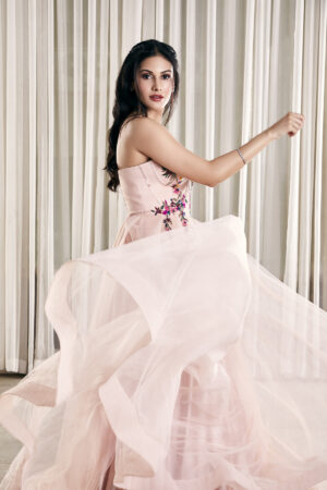 BLUSH PINK TAIL GOWN