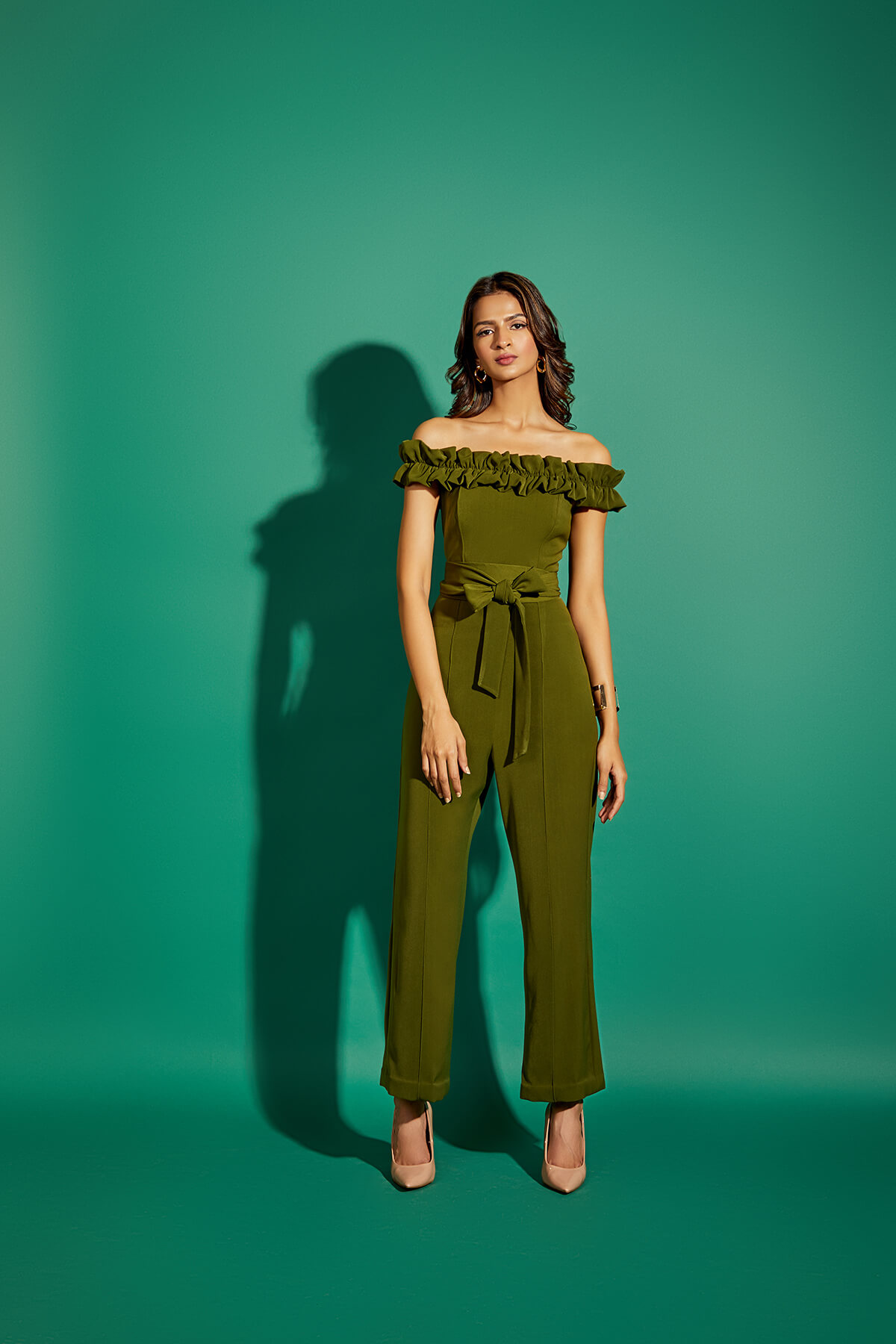 PESTO GREEN JUMPSUIT