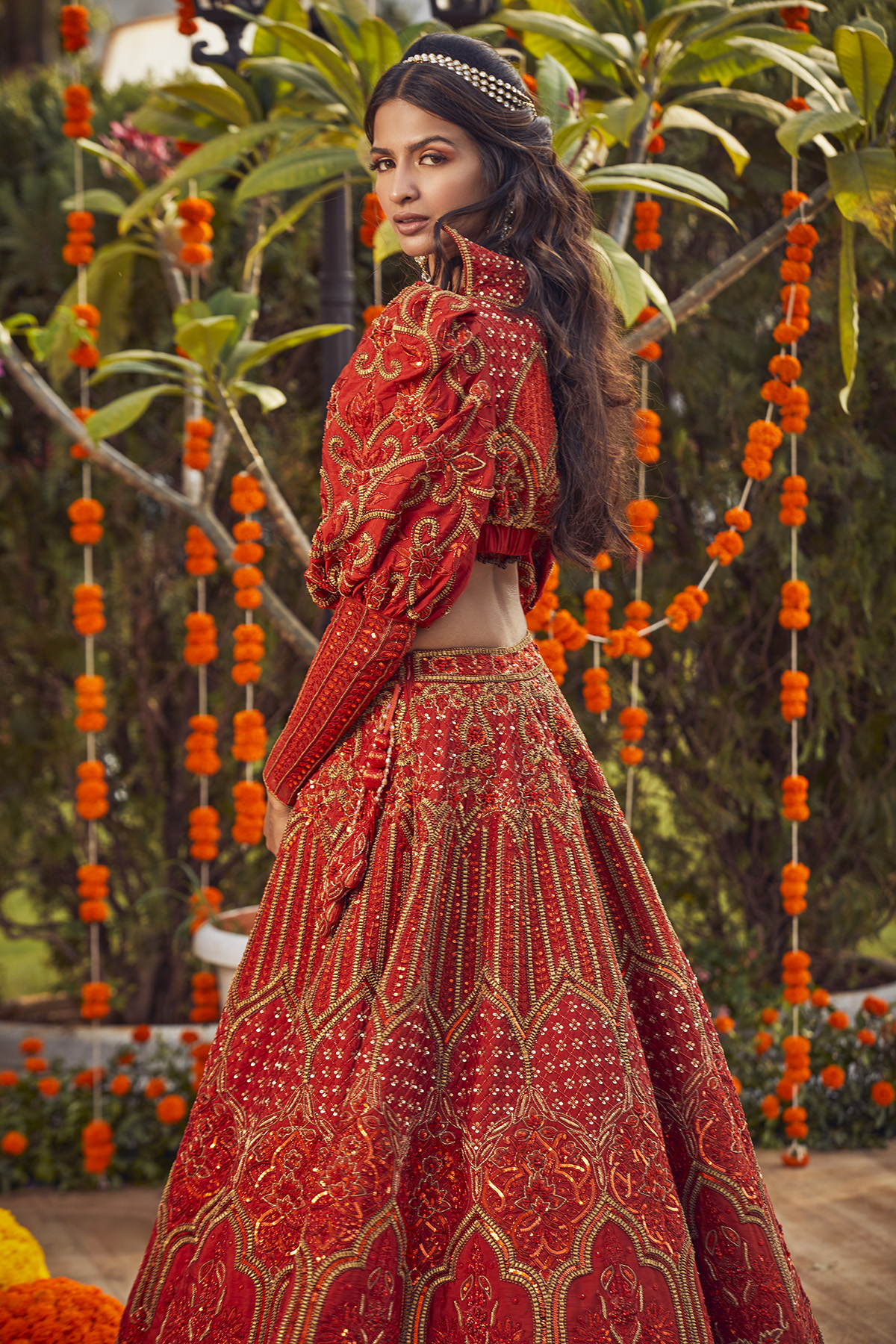 Rust Lehenga Set - Image 6